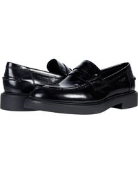 Vagabond Shoemakers Alex W Polished Leather Penny Loafer - Black