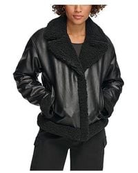 Levi's - Asymmetrical Leather Sherpa Lined Moto (/) Clothing - Lyst