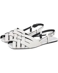 MICHAEL Michael Kors - Irene Sling Flat Shoes, Faux Leather - Lyst