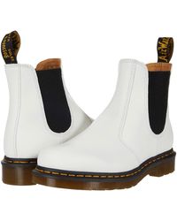 Dr. Martens - 2976 Yellow Stitch Smooth Leather Chelsea Boots - Lyst