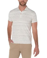 Liverpool Los Angeles - Space Dye Short Sleeve Polo - Lyst