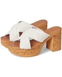 Seychelles - Adorned Raffia Slide Sandal Dress Sandals, Synthetic - Lyst