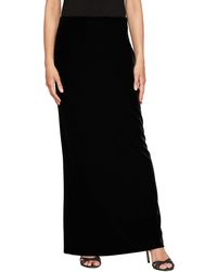 alex evenings velvet skirt