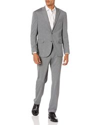 Kenneth Cole Reaction Slim Fit Knit Suit - Gray
