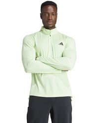 adidas - Training Essentials 1/4 Zip Sweatshirt - Lyst