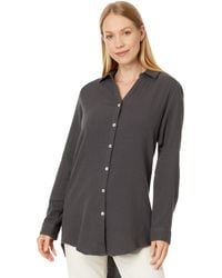 Lilla P - Long Sleeve Button Down Tunic - Lyst