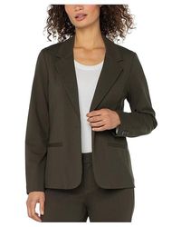 Liverpool Los Angeles - Petite Super Stretch Ponte Fitted Blazer Jacket, Elastane/Nylon/Viscose - Lyst
