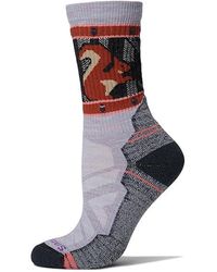 Smartwool - Hike Light Cushion Squirrely Print Crew Socks Crew Cut Socks Shoes Lg Shoe 10-12.5) - Lyst