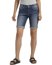 Silver Jeans Co. - Elyse Mid-rise Bermuda Shorts L53015eae397 - Lyst