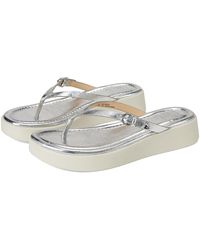 Frye - Maya Buckle Thong Sandals Wedge Shoes 9.5 B - Lyst