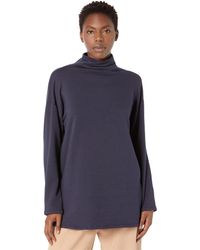 Eileen Fisher - Petite High Funnel Neck Tunic - Lyst