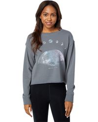 Spiritual Gangster Moon Dream Mazzy Pullover Sweatshirt - Metallic