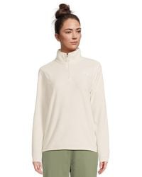 The North Face - Glacier Fleece 1/4 Zip Jacket Coat, Polyester - Lyst