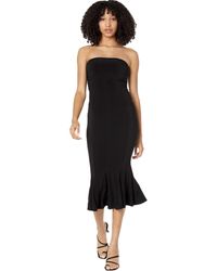 Norma Kamali - Strapless Fishtail Dress To Midcalf - Lyst