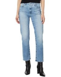 AG Jeans - Saige High Rise Straight Crop Jean - Lyst