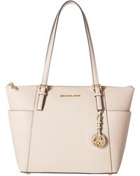  Michael Kors Jet Set Item East/West Top Zip Tote Buttermilk One  Size : Clothing, Shoes & Jewelry