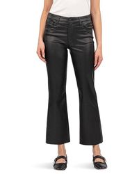 Kut From The Kloth - Kelsey High Rise Ankle Flare With Raw Hem Jeans 0, Denim/Modal/Polyester - Lyst