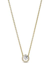 PANDORA Essence Silver Collier Necklace in Metallic | Lyst
