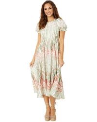 Ted Baker - Zahrria High Low Hem Dress With Puff Sleeve - Lyst