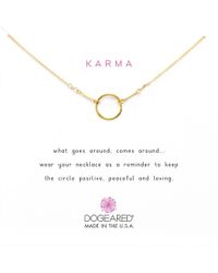 Dogeared - Karma Necklace 16 Inch - Lyst