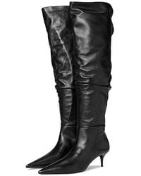 SCHUTZ SHOES - Ashlee Mid Over The Knee Boots, Leather - Lyst