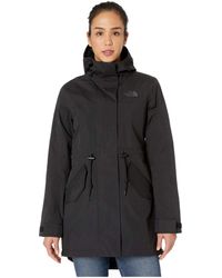 north face women's rain trench coat