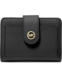 MICHAEL Michael Kors - Mk Charm Small Tab Compact Pcoket Wallet - Lyst