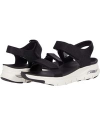 Skechers Flat sandals for Women | Online Sale up to 42% off | Lyst