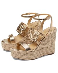 MICHAEL Michael Kors - Alma Wedge Espadrille (Pale) Sandals - Lyst