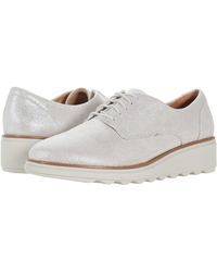 clarks sharon noel suede wedge derby