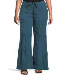 XCVI - Terraced Wide Leg Pants Dress Pants Xl 16) Cotton/Spandex - Lyst