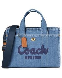 COACH - Cargo Tote Tote Handbags, Canvas/Leather - Lyst
