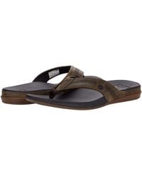 mens reef fanning flip flops sale