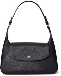Ralph Lauren - Crosshatch Medium Schylar Shoulder Bag Handbags, Leather - Lyst