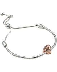 PANDORA - Sparkling Entwined Hearts Bracelet Gift Set - Lyst