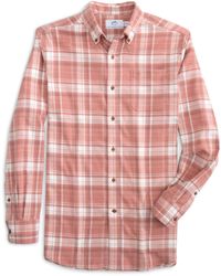 Southern Tide - Long Sleeve Flannel Ic Avondale Plaid Sport Shirt - Lyst