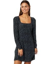 Madewell - Seamed Long-sleeve Mini Dress In Ditsy Floral - Lyst