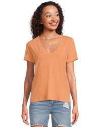 Madewell - Northside V-Neck T-Shirts Clothing 2Xs 000) Cotton - Lyst
