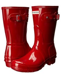 HUNTER - Original Short Gloss (Military) Rain Boots - Lyst