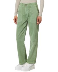 AG Jeans - Analeigh High-rise Straight Crop In Sulfur Forest Pike - Lyst