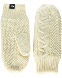 north face cable knit mittens