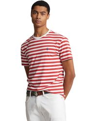 Polo Ralph Lauren - Classic Fit Striped Jersey Short Sleeve T-shirt - Lyst
