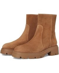 Stuart Weitzman - Hudson Lite Zip Bootie Boots, Leather - Lyst
