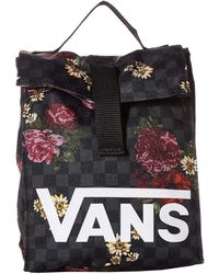 vans rose checkerboard lunch bag