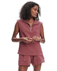 Varley - Magnolia 2.0 1/2 Zip Tank Top Sweater, Elastane/Polyester/Viscose - Lyst