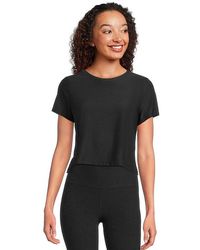Beyond Yoga - Featherweight Supreme Cropped T-Shirts Clothing, Elastane/Polyester - Lyst