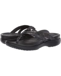 crocs capri strappy flip