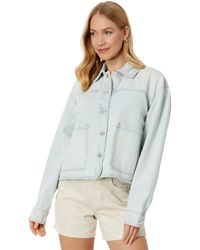 Blank NYC - Cropped Denim Shirt Jacket In Pianom Solo - Lyst