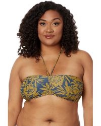 Madewell - Cinched Halter Bikini Top In Floral - Lyst
