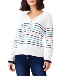 NIC+ZOE - Nic+zoe Plus Size Maritime Stripe Sweater - Lyst